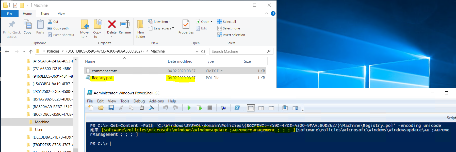 moderne GPO Versionierung am Beispiel von Windows 10 v1909