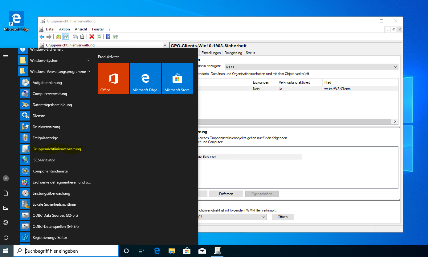 moderne GPO Versionierung am Beispiel von Windows 10 v1909