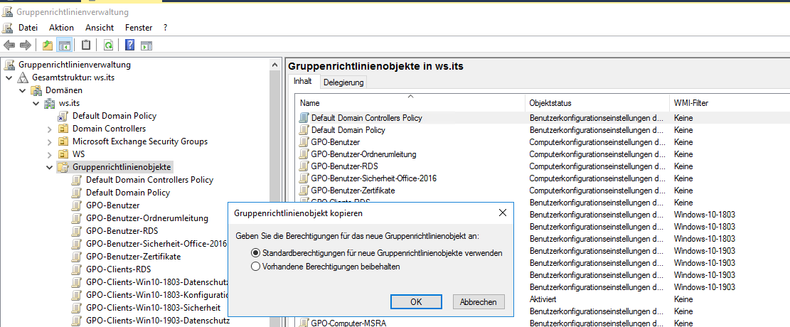 moderne GPO Versionierung am Beispiel von Windows 10 v1909