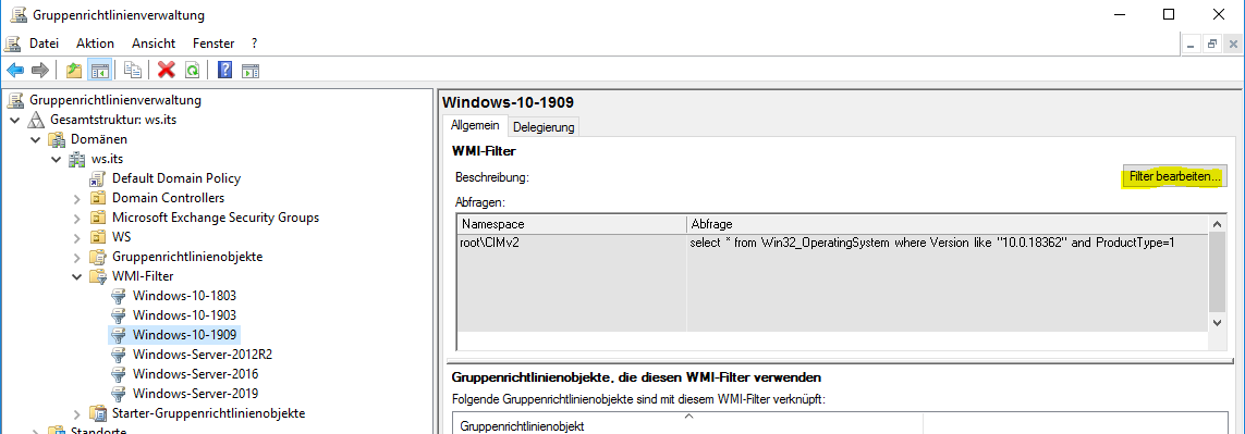 moderne GPO Versionierung am Beispiel von Windows 10 v1909