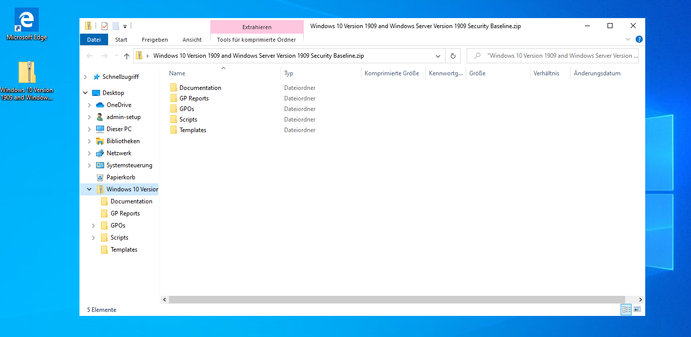 moderne GPO Versionierung am Beispiel von Windows 10 v1909