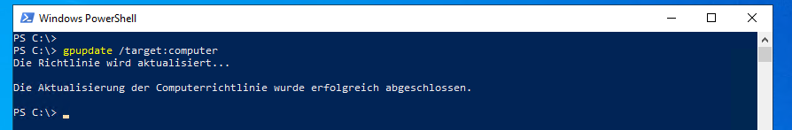 moderne GPO Versionierung am Beispiel von Windows 10 v1909