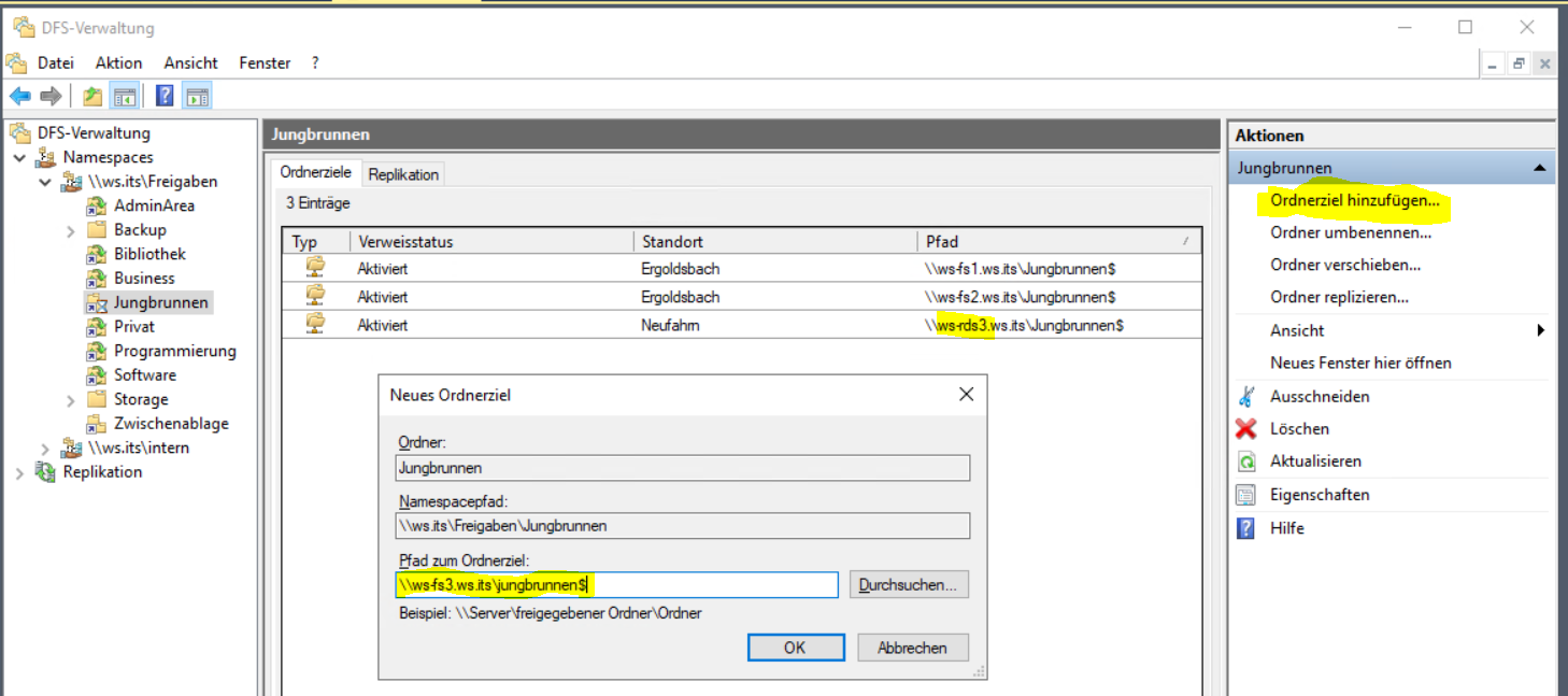 Serie „Migration auf Windows Server 2019“ – Erneuerung vom WS-RDS3 (1/2): Verschiebung der Dateidienste auf WS-FS3