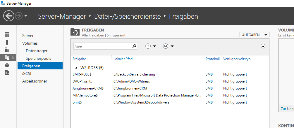 Serie „Migration auf Windows Server 2019“ – Erneuerung vom WS-RDS3 (1/2): Verschiebung der Dateidienste auf WS-FS3