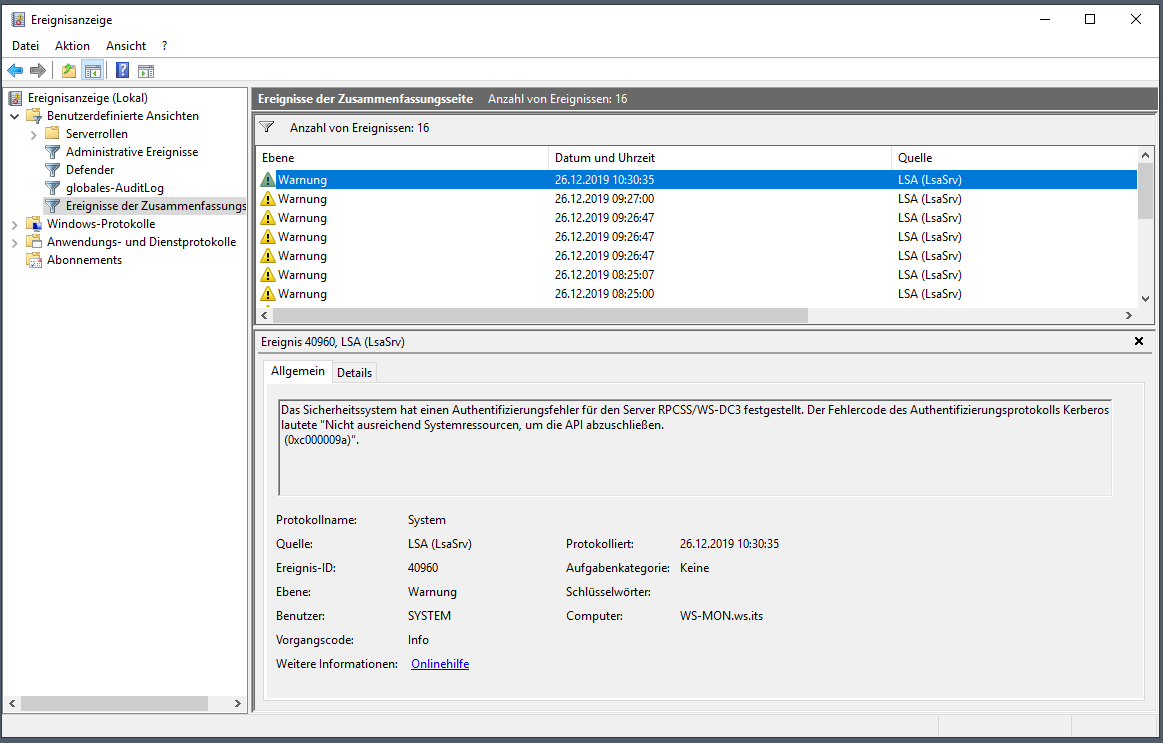 TroubleShooting: Device Guard &#038; PRTG