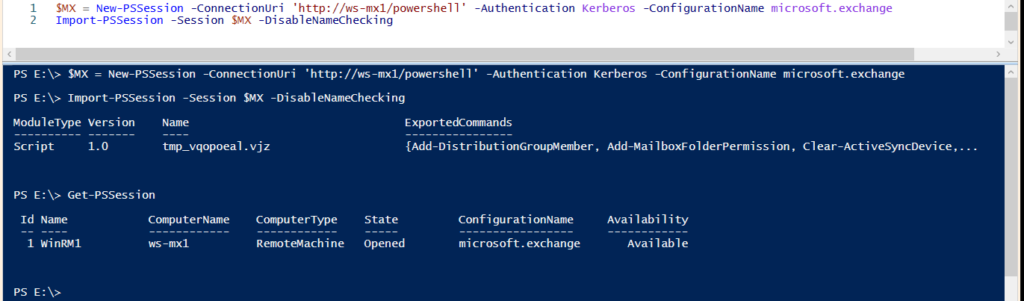 verbinde-MX (PowerShell-Funktion)