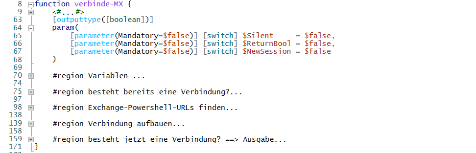 verbinde-MX (PowerShell-Funktion)