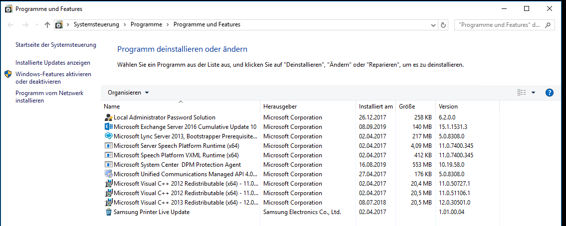 Serie „Migration auf Windows Server 2019“ – Migration eines Exchange Servers 2016 auf 2019 &#8211; Teil 1/2
