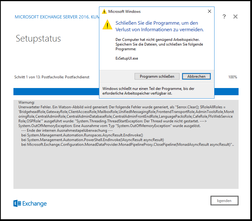 Serie „Migration auf Windows Server 2019“ – Migration eines Exchange Servers 2016 auf 2019 &#8211; Teil 2/2