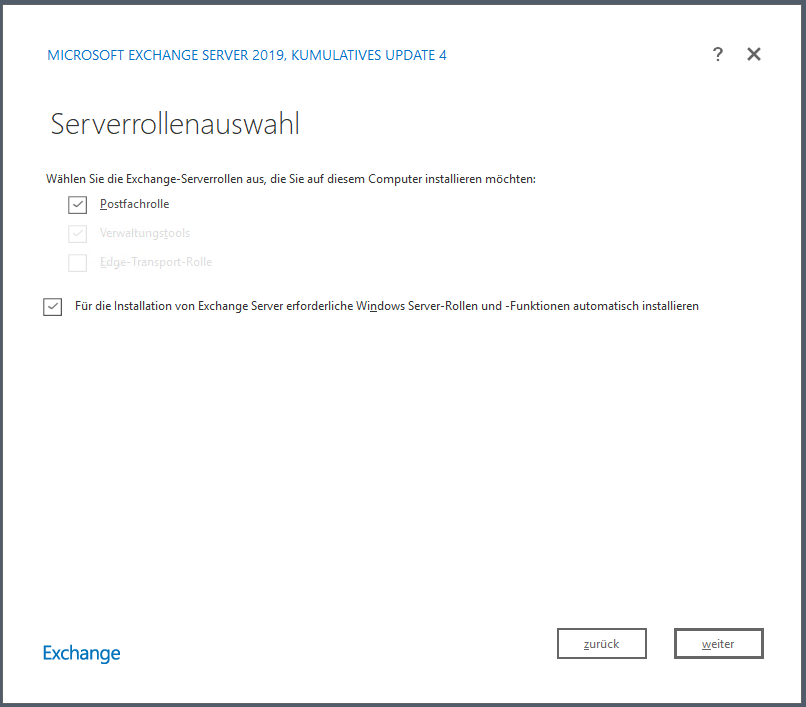 Serie „Migration auf Windows Server 2019“ – Migration eines Exchange Servers 2016 auf 2019 &#8211; Teil 2/2