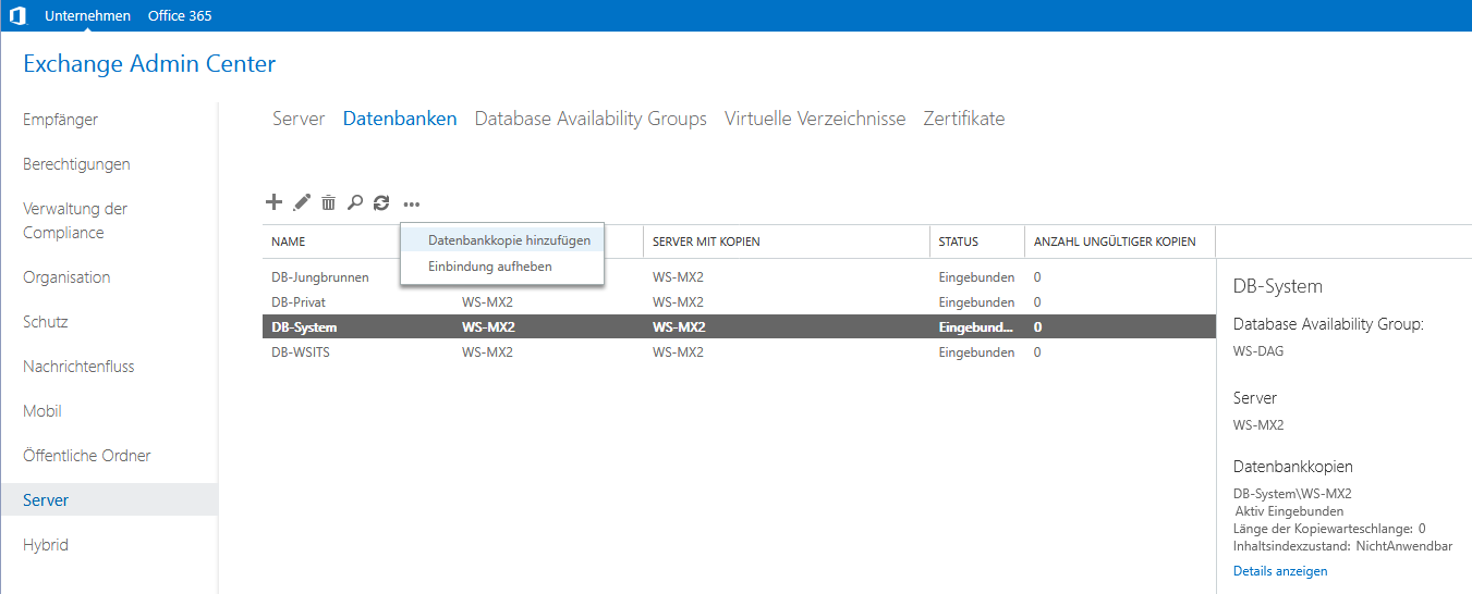 Serie „Migration auf Windows Server 2019“ – Migration eines Exchange Servers 2016 auf 2019 &#8211; Teil 2/2