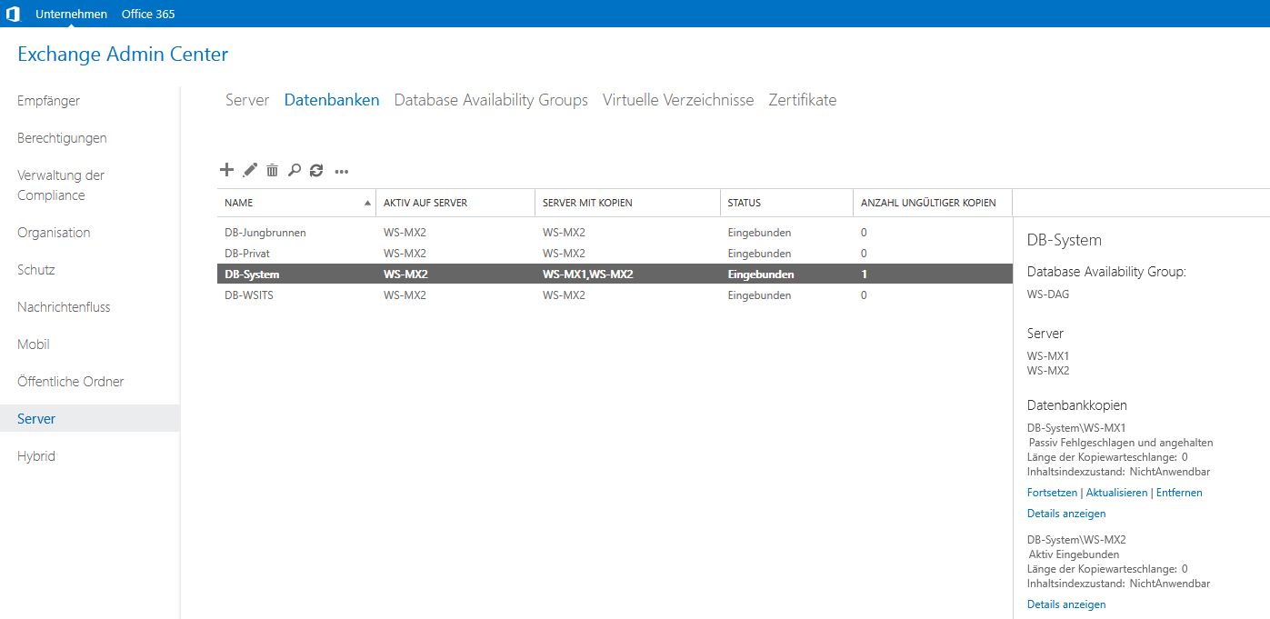 Serie „Migration auf Windows Server 2019“ – Migration eines Exchange Servers 2016 auf 2019 &#8211; Teil 2/2