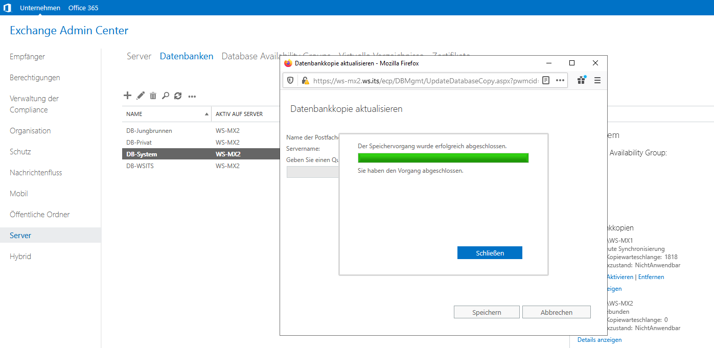 Serie „Migration auf Windows Server 2019“ – Migration eines Exchange Servers 2016 auf 2019 &#8211; Teil 2/2