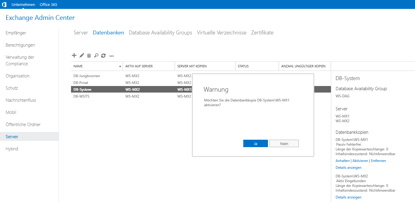 Serie „Migration auf Windows Server 2019“ – Migration eines Exchange Servers 2016 auf 2019 &#8211; Teil 2/2