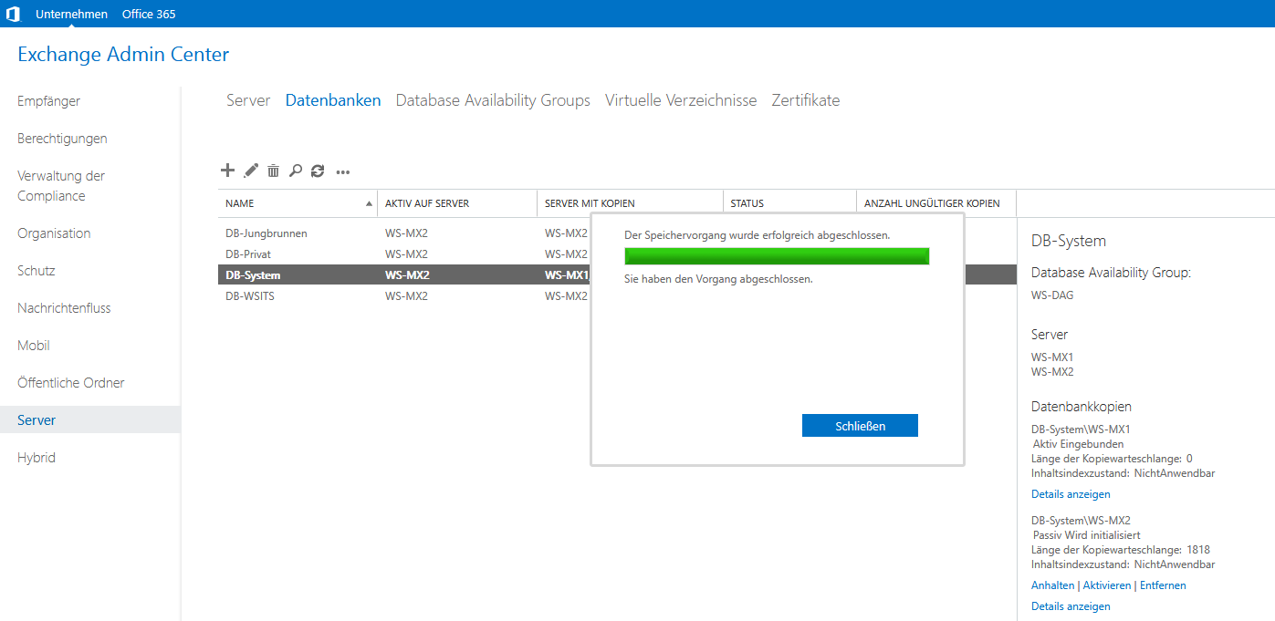 Serie „Migration auf Windows Server 2019“ – Migration eines Exchange Servers 2016 auf 2019 &#8211; Teil 2/2