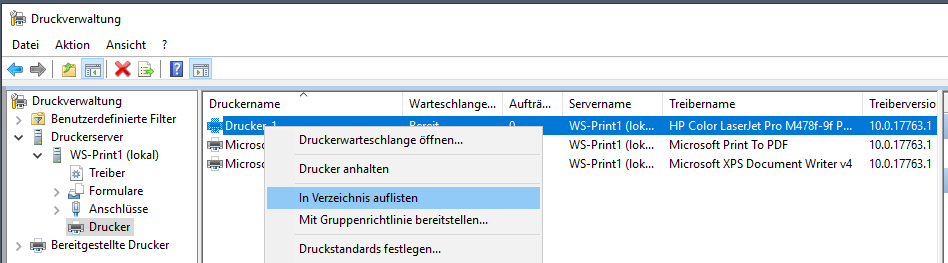 Serie „Migration auf Windows Server 2019“ – Aufbau eines Printservers mit Scan-2-SMB