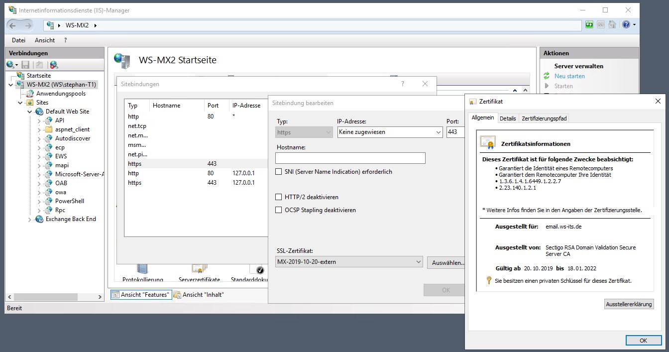 Serie „Migration auf Windows Server 2019“ – Migration eines Exchange Servers 2016 auf 2019 &#8211; Teil 1/2