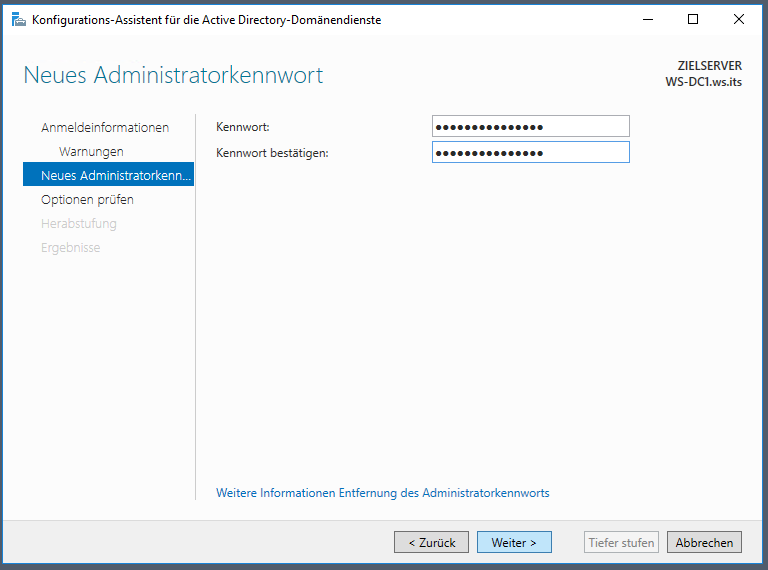 Serie „Migration auf Windows Server 2019“ – Migration des ersten Domain Controllers (WS-DC1)