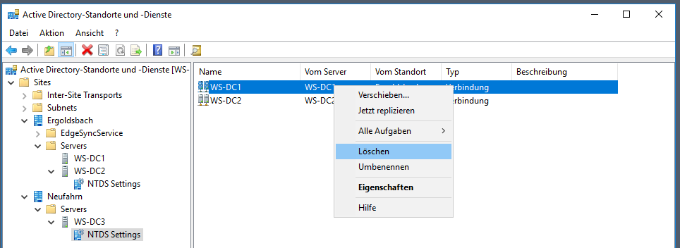 Serie „Migration auf Windows Server 2019“ – Migration des ersten Domain Controllers (WS-DC1)