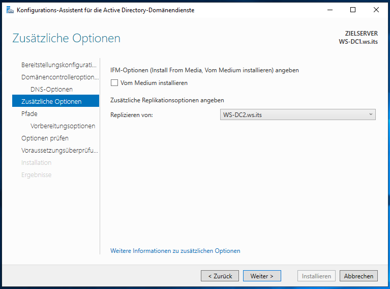 Serie „Migration auf Windows Server 2019“ – Migration des ersten Domain Controllers (WS-DC1)