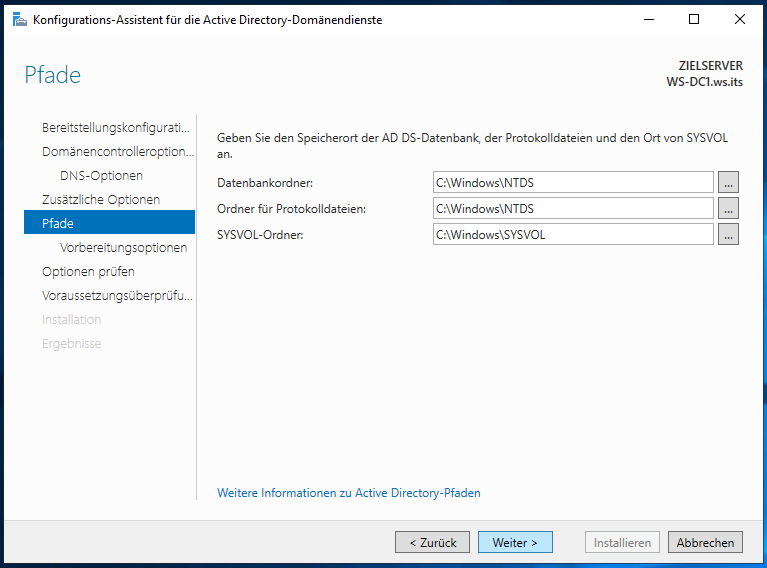 Serie „Migration auf Windows Server 2019“ – Migration des ersten Domain Controllers (WS-DC1)