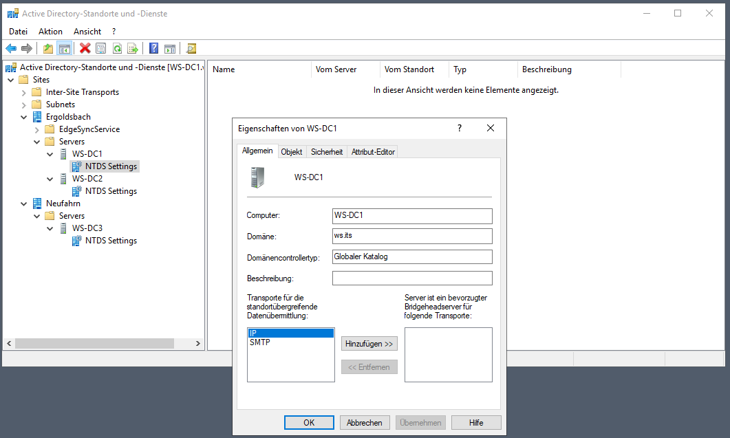 Serie „Migration auf Windows Server 2019“ – Migration des ersten Domain Controllers (WS-DC1)