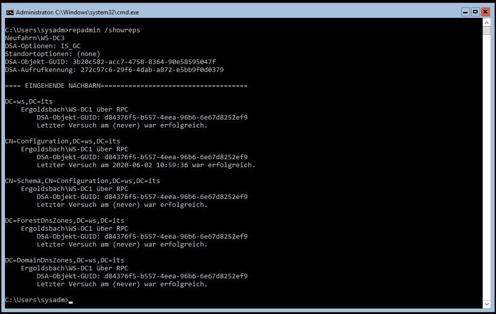 Serie „Migration auf Windows Server 2019“ – Migration des ersten Domain Controllers (WS-DC1)