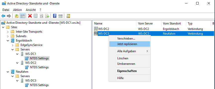 Serie „Migration auf Windows Server 2019“ – Migration des ersten Domain Controllers (WS-DC1)