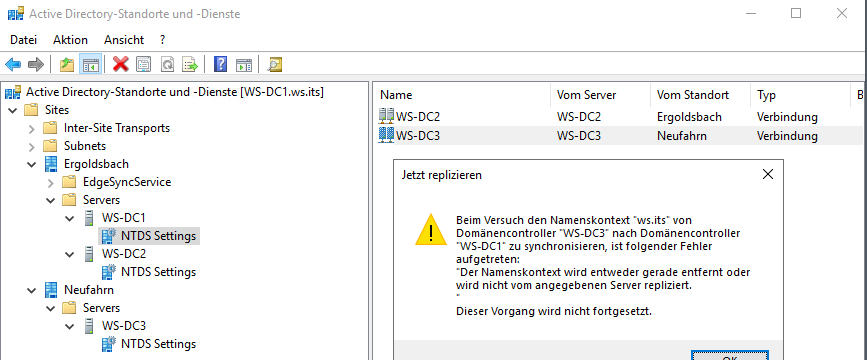 Serie „Migration auf Windows Server 2019“ – Migration des ersten Domain Controllers (WS-DC1)