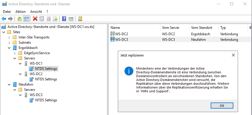 Serie „Migration auf Windows Server 2019“ – Migration des ersten Domain Controllers (WS-DC1)