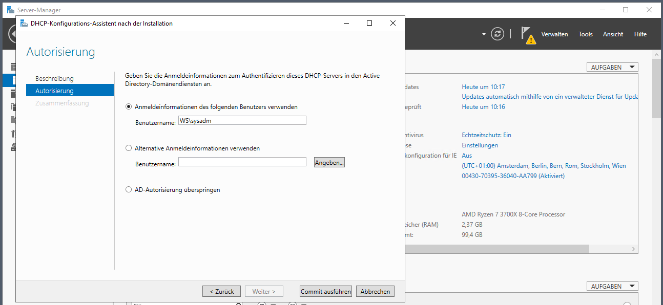 Serie „Migration auf Windows Server 2019“ – Migration des ersten Domain Controllers (WS-DC1)