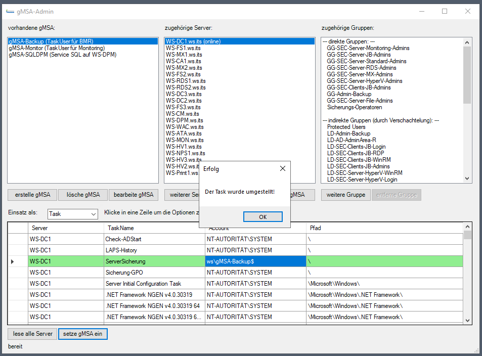 Serie „Migration auf Windows Server 2019“ – Migration des ersten Domain Controllers (WS-DC1)