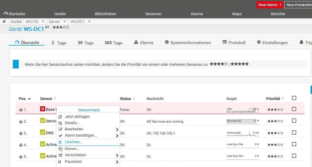 Serie „Migration auf Windows Server 2019“ – Migration des ersten Domain Controllers (WS-DC1)