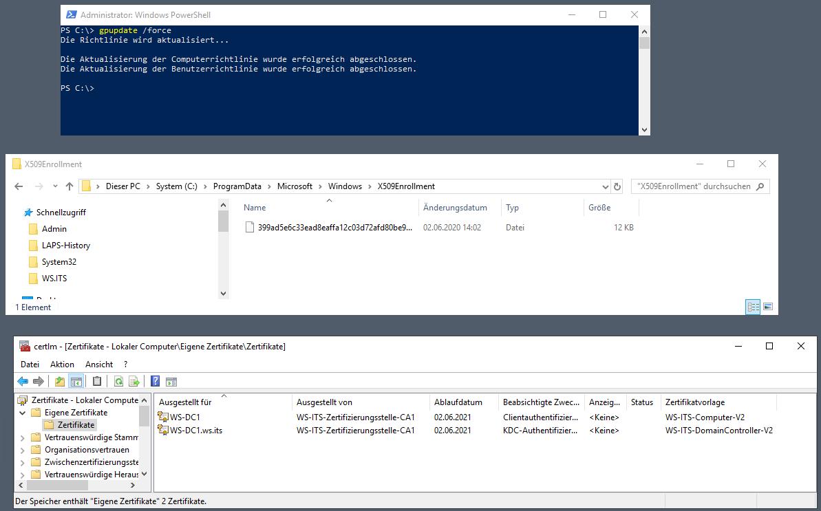 Serie „Migration auf Windows Server 2019“ – Migration des ersten Domain Controllers (WS-DC1)