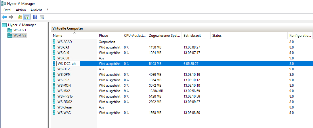 Serie „Migration auf Windows Server 2019“ – Migration des zweiten Domain Controllers (WS-DC2)