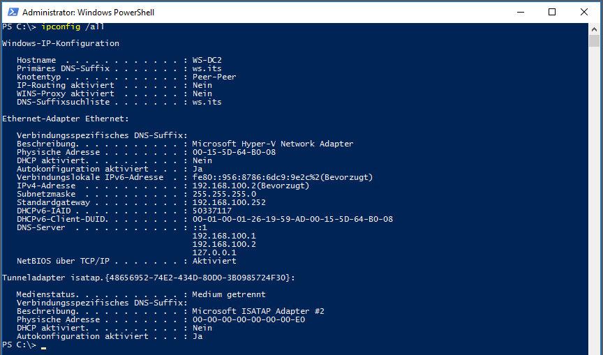 Serie „Migration auf Windows Server 2019“ – Migration des zweiten Domain Controllers (WS-DC2)