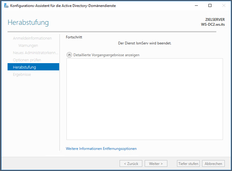 Serie „Migration auf Windows Server 2019“ – Migration des zweiten Domain Controllers (WS-DC2)