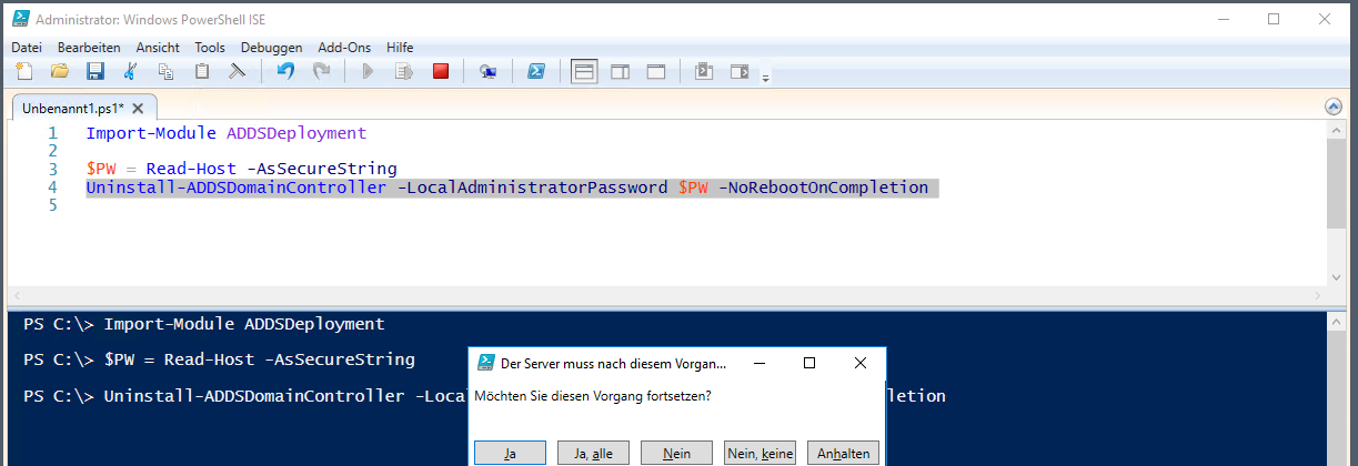 Serie „Migration auf Windows Server 2019“ – Migration des zweiten Domain Controllers (WS-DC2)