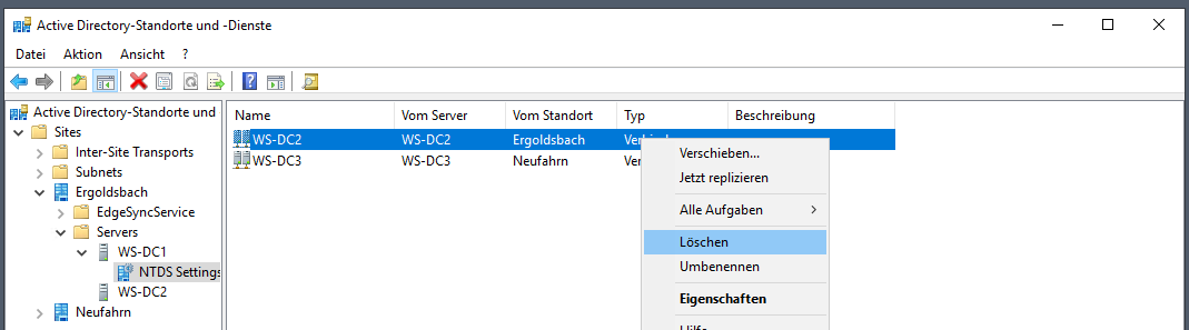 Serie „Migration auf Windows Server 2019“ – Migration des zweiten Domain Controllers (WS-DC2)