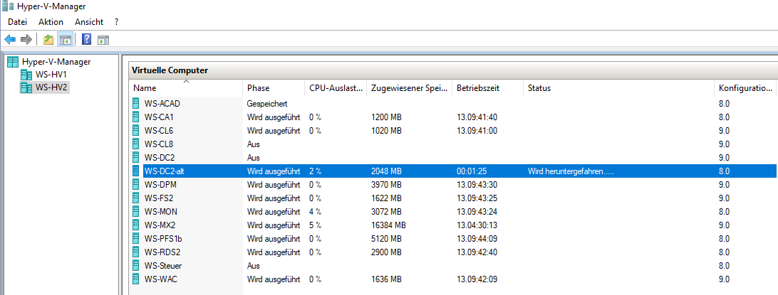 Serie „Migration auf Windows Server 2019“ – Migration des zweiten Domain Controllers (WS-DC2)