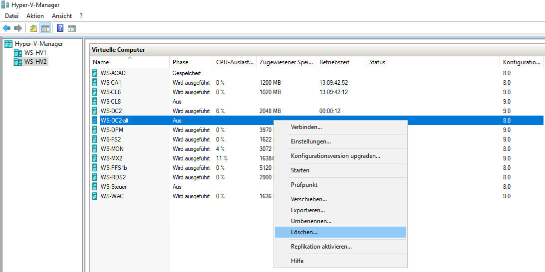 Serie „Migration auf Windows Server 2019“ – Migration des zweiten Domain Controllers (WS-DC2)