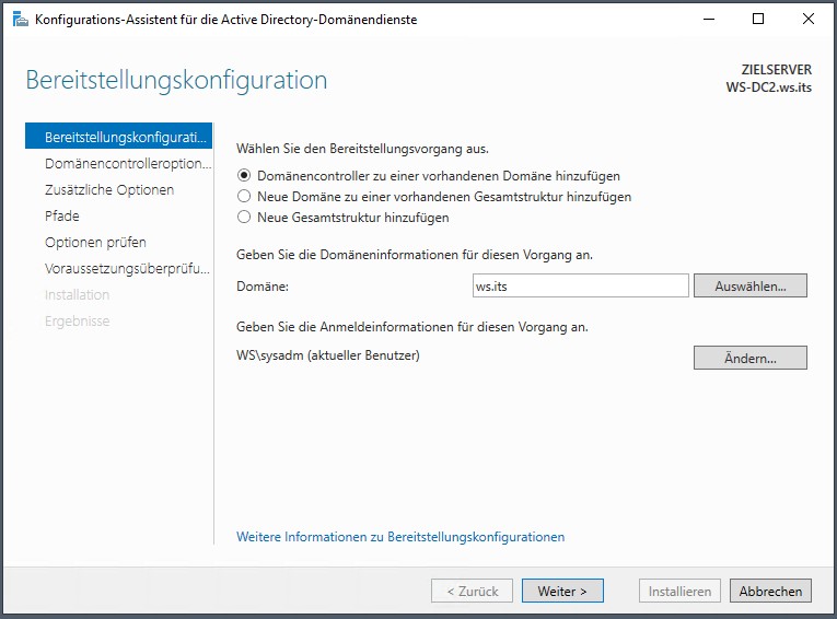 Serie „Migration auf Windows Server 2019“ – Migration des zweiten Domain Controllers (WS-DC2)