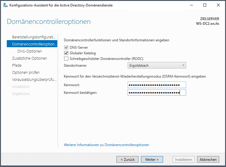 Serie „Migration auf Windows Server 2019“ – Migration des zweiten Domain Controllers (WS-DC2)