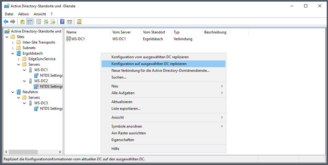 Serie „Migration auf Windows Server 2019“ – Migration des zweiten Domain Controllers (WS-DC2)