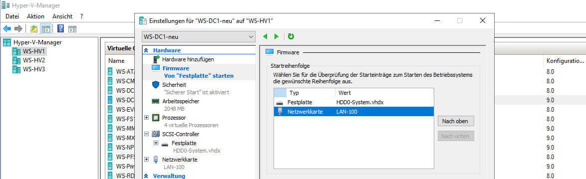 Serie „Migration auf Windows Server 2019“ – Migration des ersten Domain Controllers (WS-DC1)