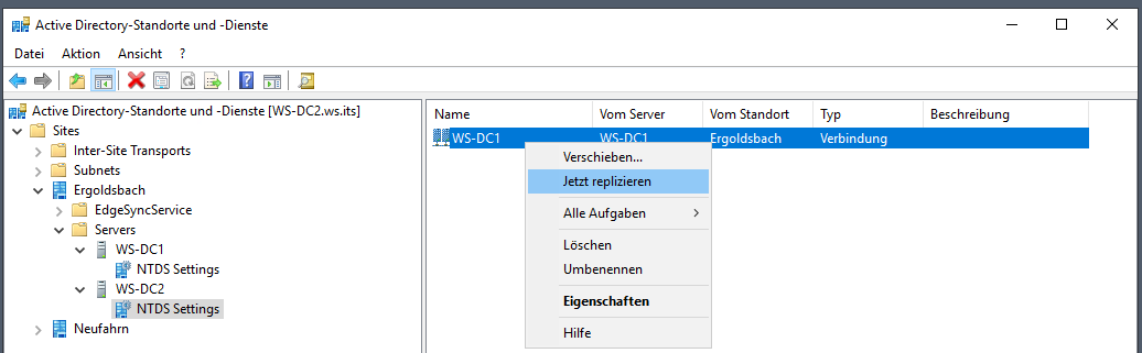 Serie „Migration auf Windows Server 2019“ – Migration des zweiten Domain Controllers (WS-DC2)