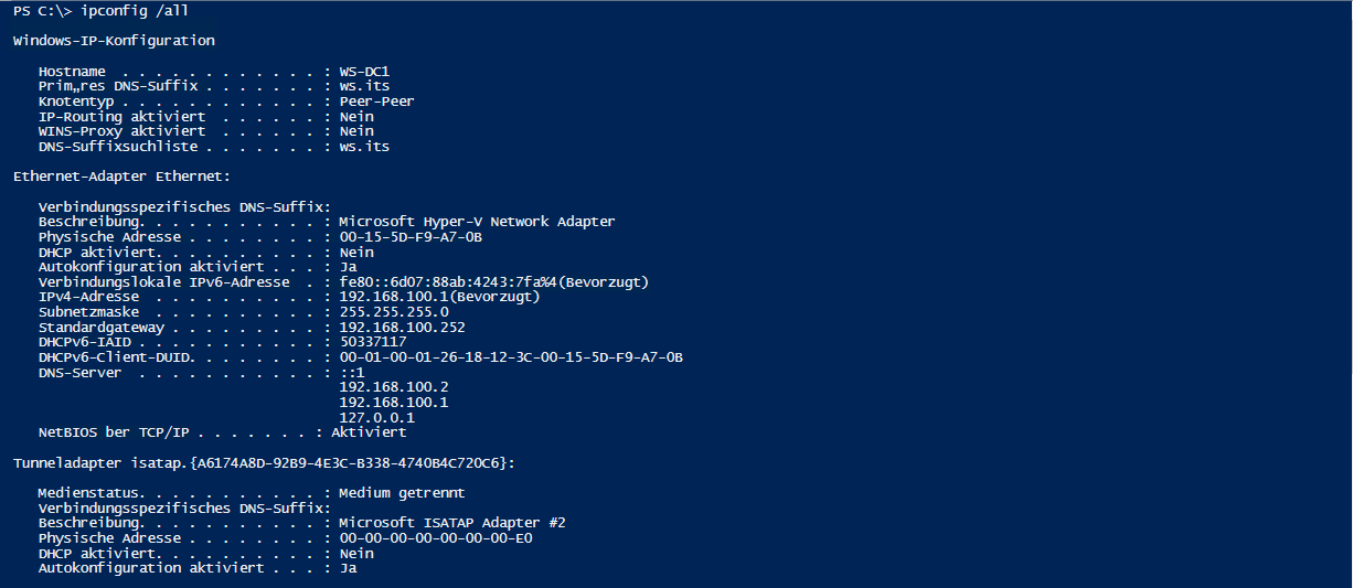 Serie „Migration auf Windows Server 2019“ – Migration des ersten Domain Controllers (WS-DC1)