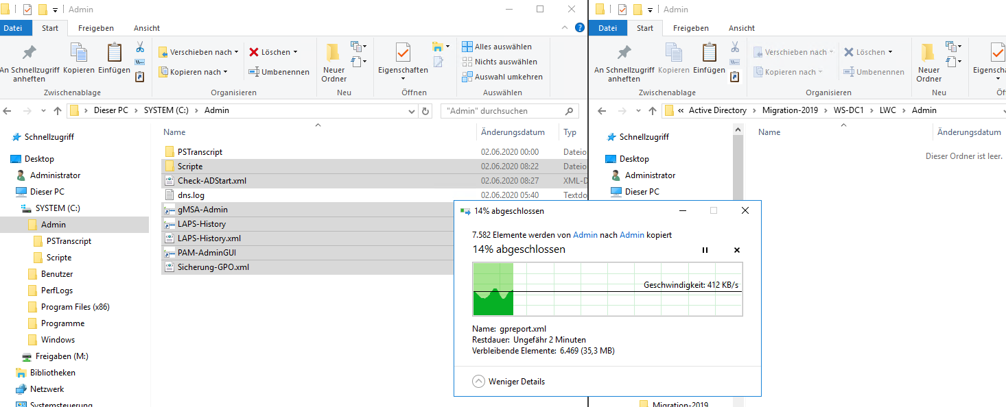 Serie „Migration auf Windows Server 2019“ – Migration des ersten Domain Controllers (WS-DC1)