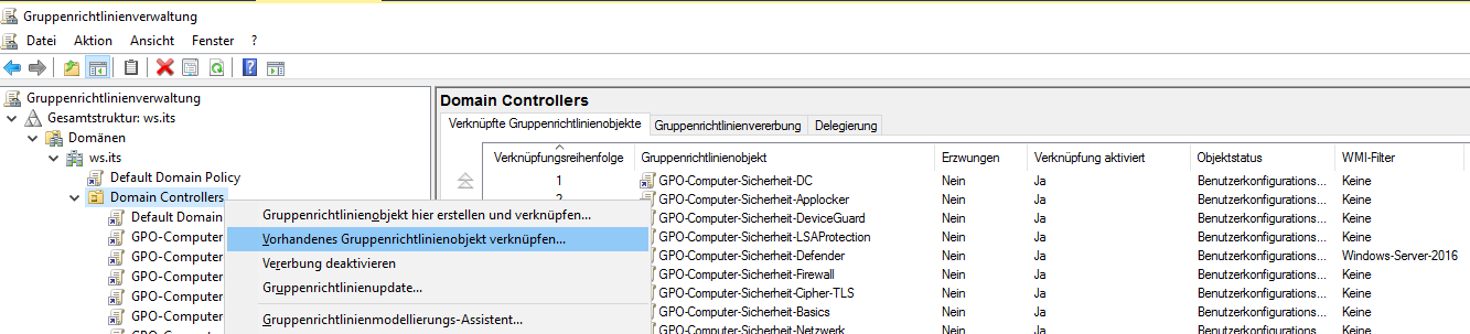 Serie „Migration auf Windows Server 2019“ – Migration des ersten Domain Controllers (WS-DC1)