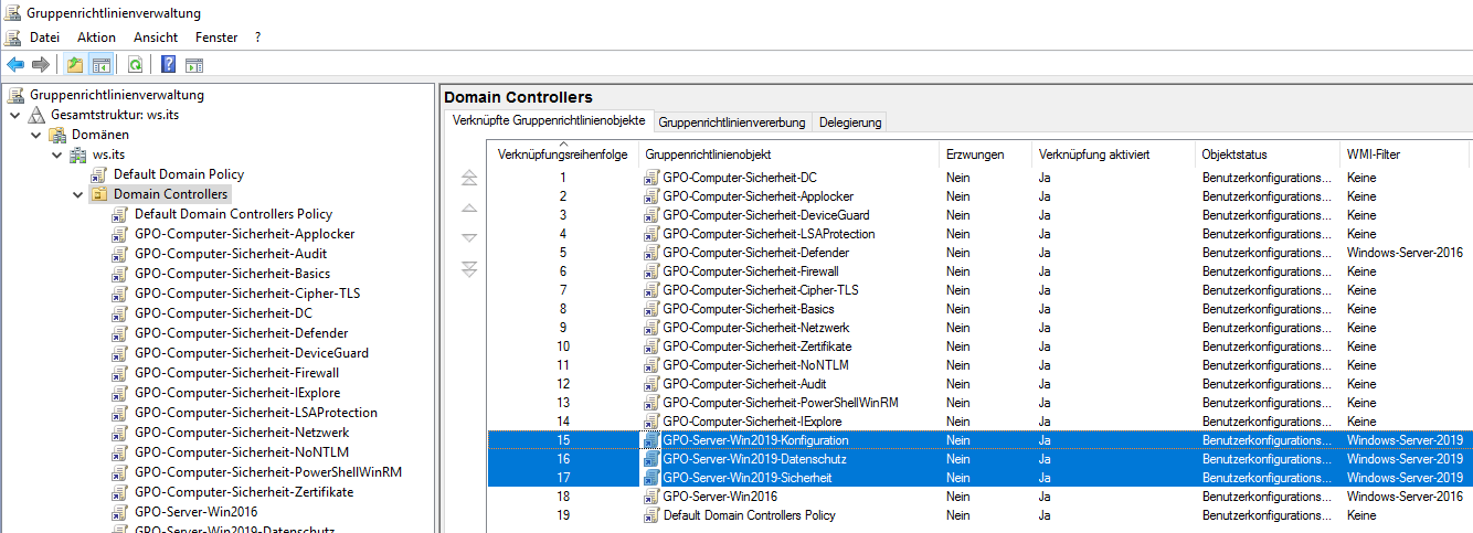 Serie „Migration auf Windows Server 2019“ – Migration des ersten Domain Controllers (WS-DC1)